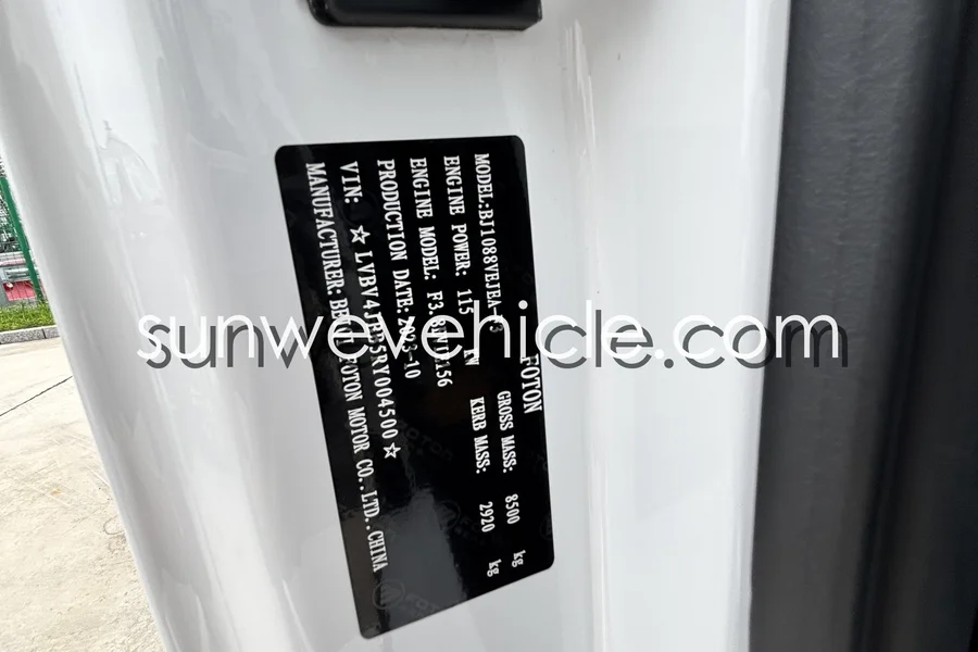 FOTON AUMARK S Box Truck